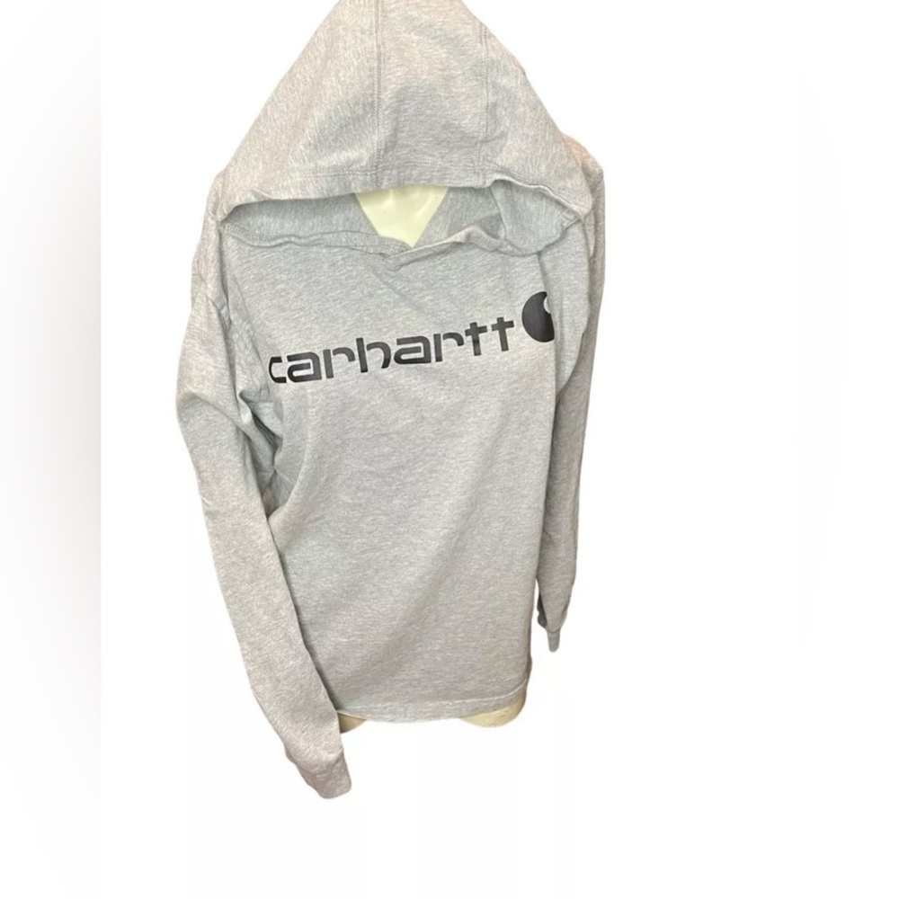 Carhartt Boys Long Sleeve Pullover Gray Hoodie Shirt Size XL 18/20